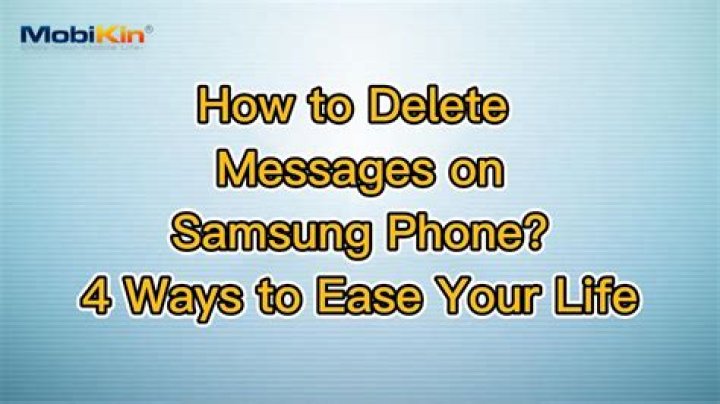 How do I delete messages on Samsung?