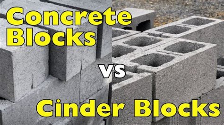 Quick Answer: Are Cinder Blocks The Same As Concrete Blocks??