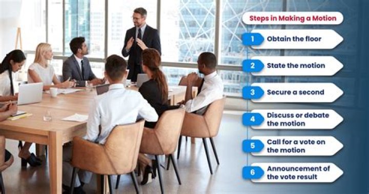 What is a motion in a council meeting?